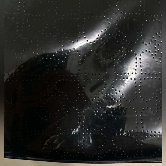 Kate Spade Black Patent Leather Harmony Metro Perforated Logo Tote - Picture 4 of 6